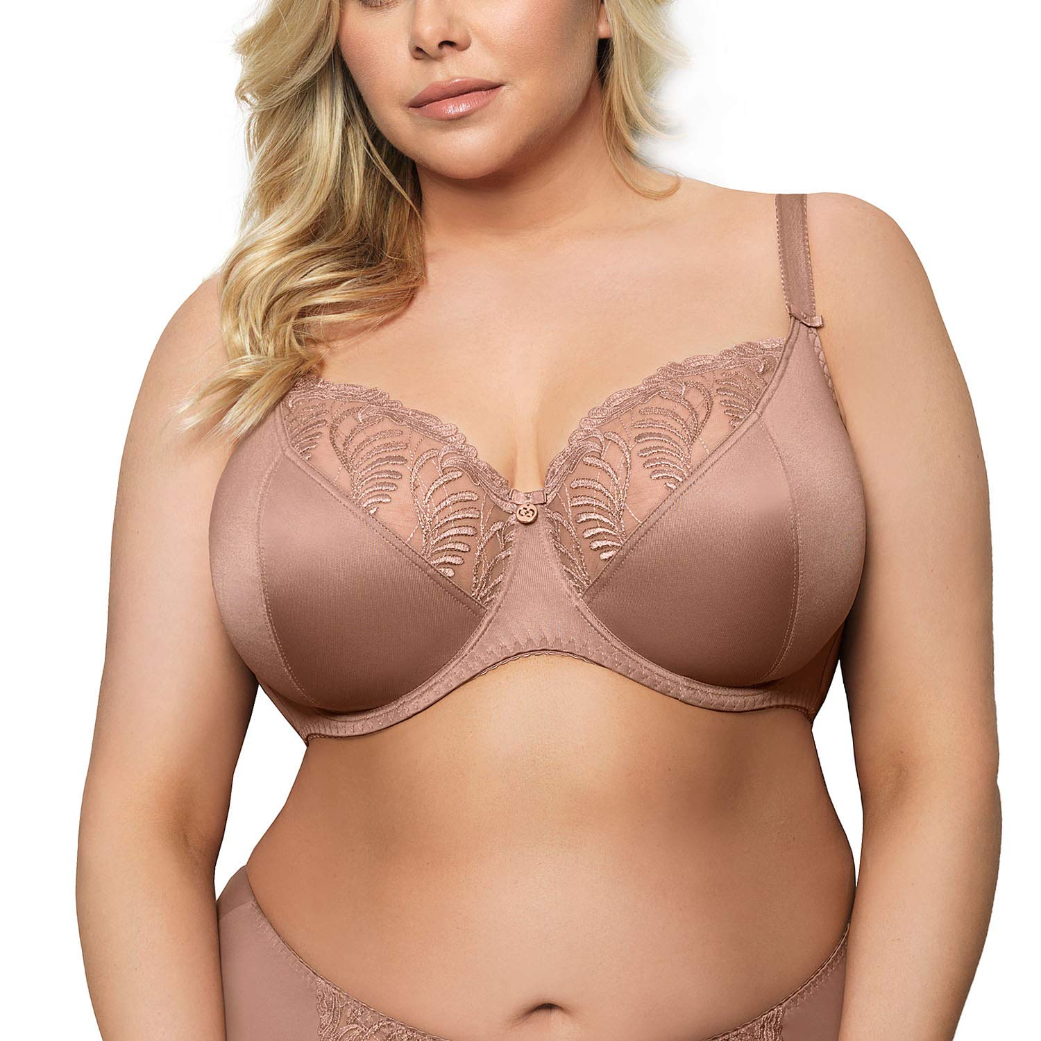 K530 Women's Evelyn Mocca Beige Underwired Full Cup Bra