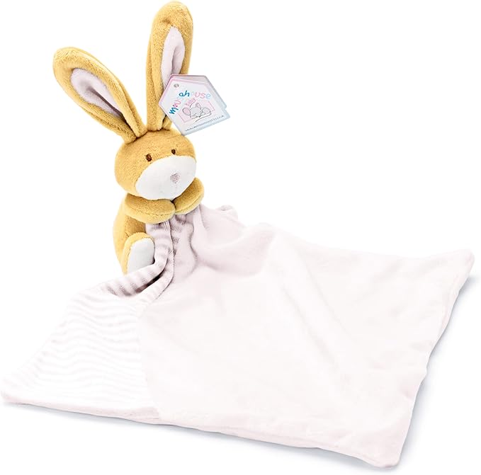 Pink Bunny Rabbit Comfort Blanket Security Blankie for Newborn Baby Girl Amazon.co.uk Baby