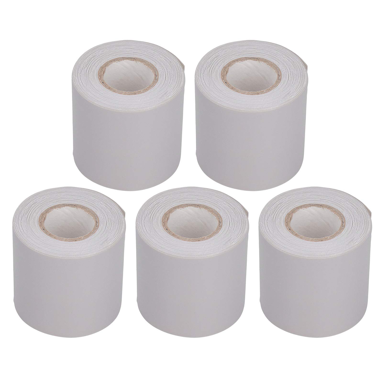 Tomotato 5Pcs Pipe Wrapping Tape, 6cm/2.4in Width Air Conditioner Pipe Tape PVC Oil Resistant Tube Protective Tapes(Grey)