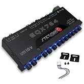 Stetsom EQX764-7 Band Equalizer, Pre-Amp Car Audio Graphic Equalizer with 4 Inputs (RCA &amp; High) 6 Outputs, 10v Line Driver to Avoid Noise and Dedicated Sub Controls (Level &amp; Frequency)