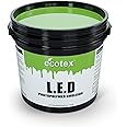 Ecotex® L E D Green Screen Printing Emulsion (Quart - 32 oz.) Pre - Sensitized Photo Emulsion for Silk Screens, Textiles, and Fabric - for Screen Printing Plastisol Ink, Screen Printing Supplies