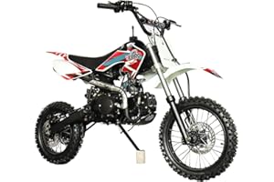 X-PRO 125cc Kids Dirt Bike Pit Bike Youth Dirt Pit Bike with 4-Speed Manual Transmission Zongshen Engine,Big 14"/12" Tires，Red