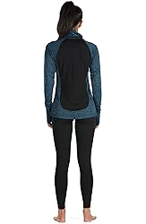 icyzone Women's Workout Yoga Track Jacket 1/2 Zip