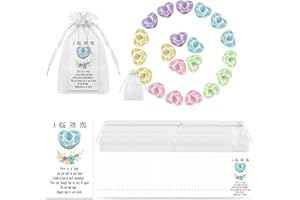 EOSPHOR 150 Pcs Pocket Hug Token bulk with Heart Resin pocket hugs Cards Keepsake Exchange Relationship Gift Cards for Funeral Celebration of Life Favors Encouragement Gifts for Women Adults Party Favors(50 Sets Pocket Hug)