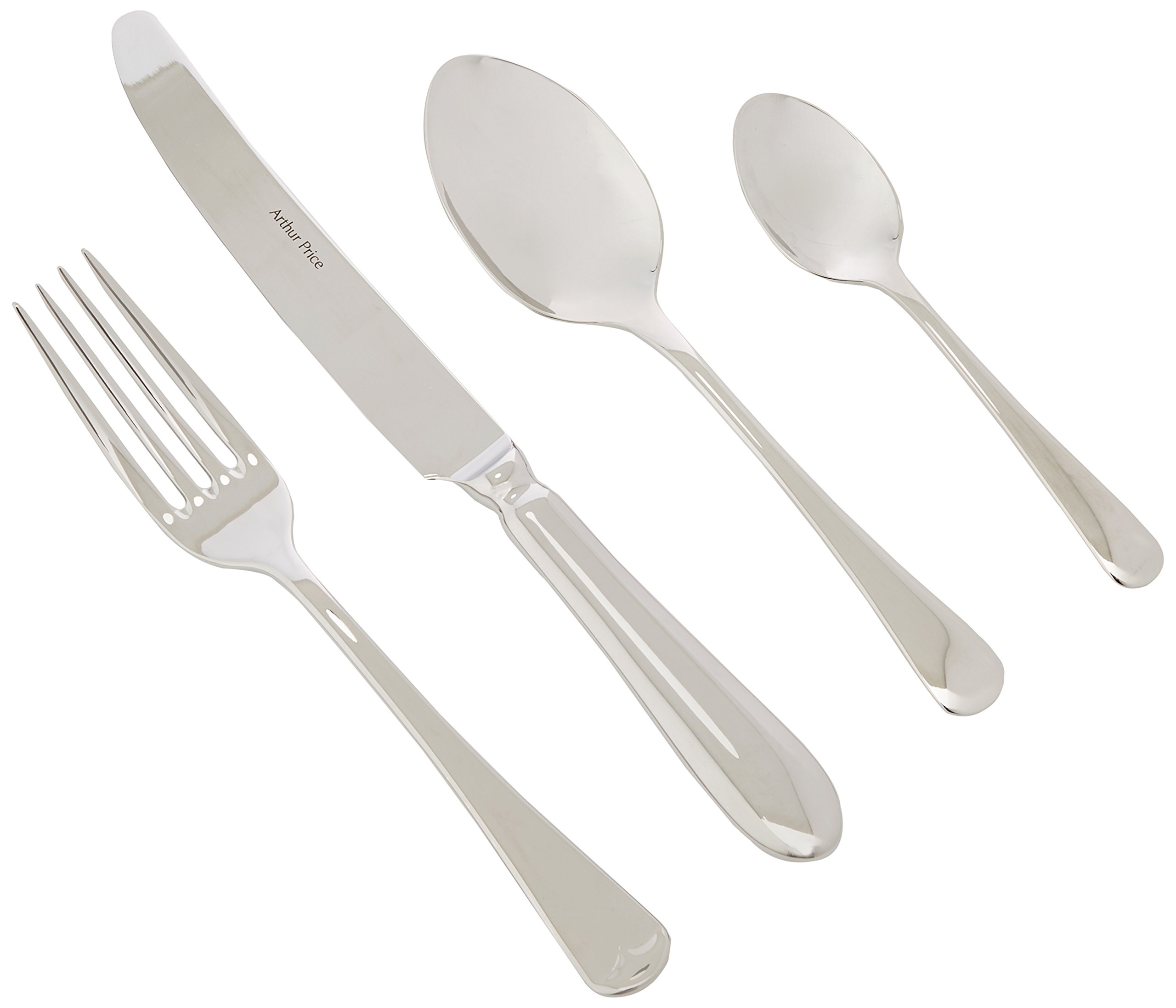 Arthur Prie Every Day 24-Piece Old English 6-Person Set, Stainless Steel, Silver, 34 x 31 x 5 cm