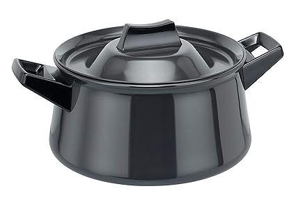 Hawkins Futura Hard Anodised Handi Sauce Pan, 3 Litres, Black
