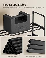 SONGMICS 3-Tier Shoe Rack Storage Organizer Black 30x92x55 cm LSA303B02 view 6