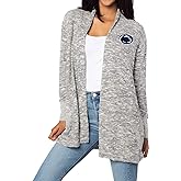 chicka-d Women's Cozy Fleece Cardigan Heather Grey