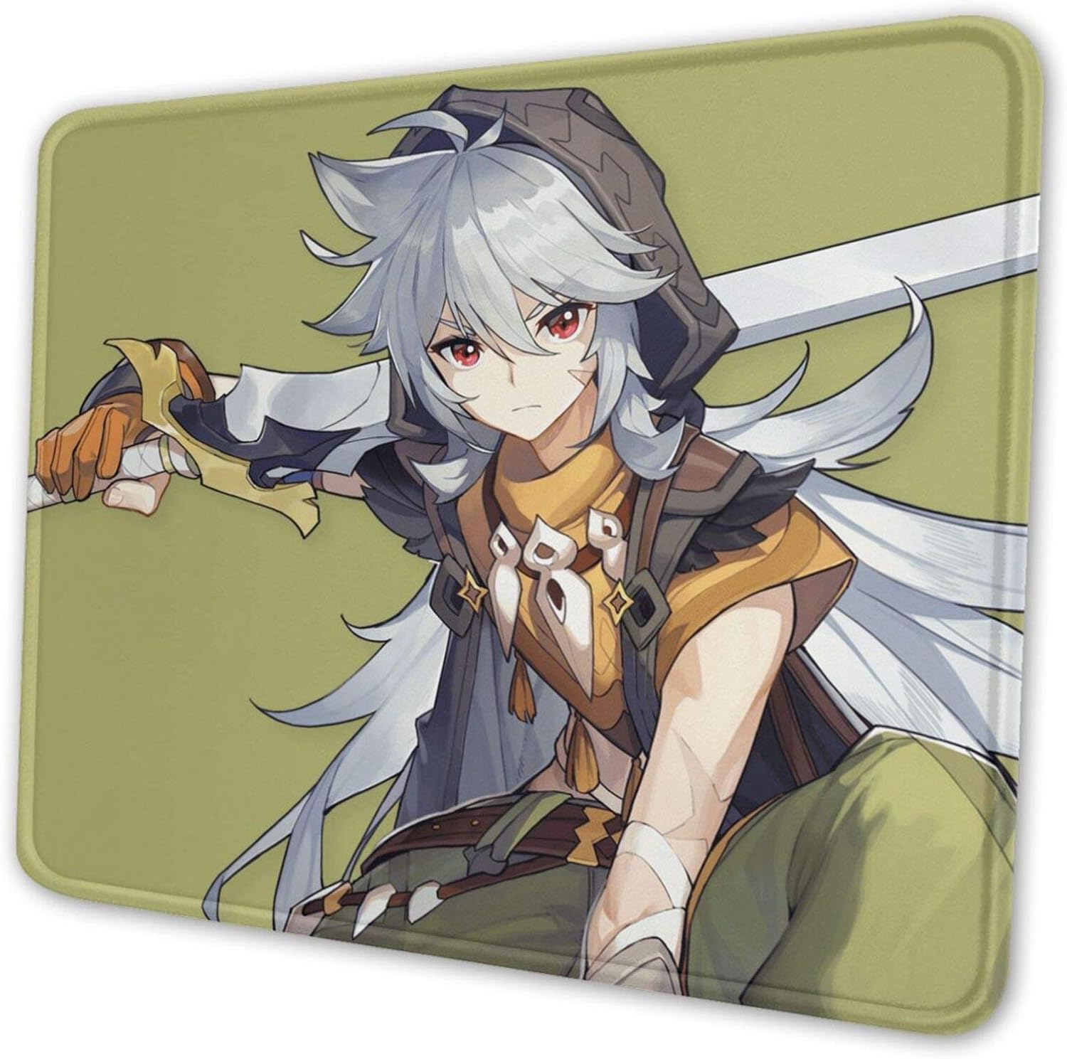 Amazon Com Genshin Impact Mondstadt Razor Computer Game Mouse Pad Mat 10 X 12 X 0 12in Seam Edge Waterproof Silky Surface Non Slip Rubber Base Mouse Pad Office Home Computer Accessories Office Products