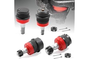 Lilvduybz 4 Pcs 10642 Heavy Duty Ball Joint Kit Compatible with Jeep TJ, WJ, XJ, YJ, ZJ, Replacement Ball Joints for Dana 30 
