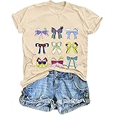 Princess Bow Shirt for Women Magical Kingdom T-Shirt Short Sleeve Holiday Family Trip Tee Tops