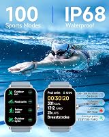 TOOBUR Smart Watch Men Women Alexa Call IP68 1.8" Fitness Tracker Heart Sleep view 5
