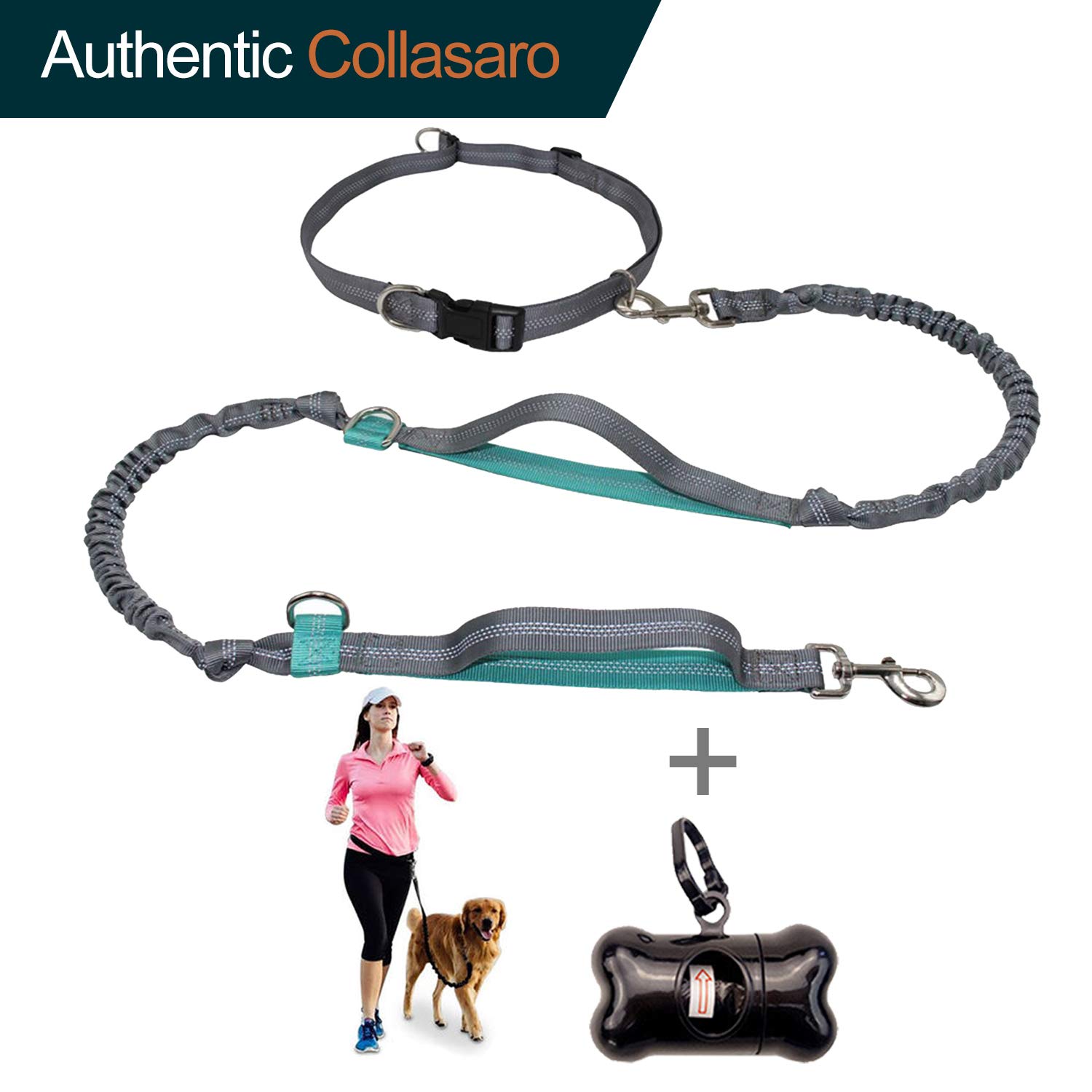 waist dog lead for 2 dogs