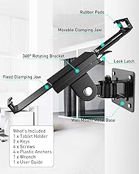 AboveTEK Tablet Wall Mount -360° Rotation iPad