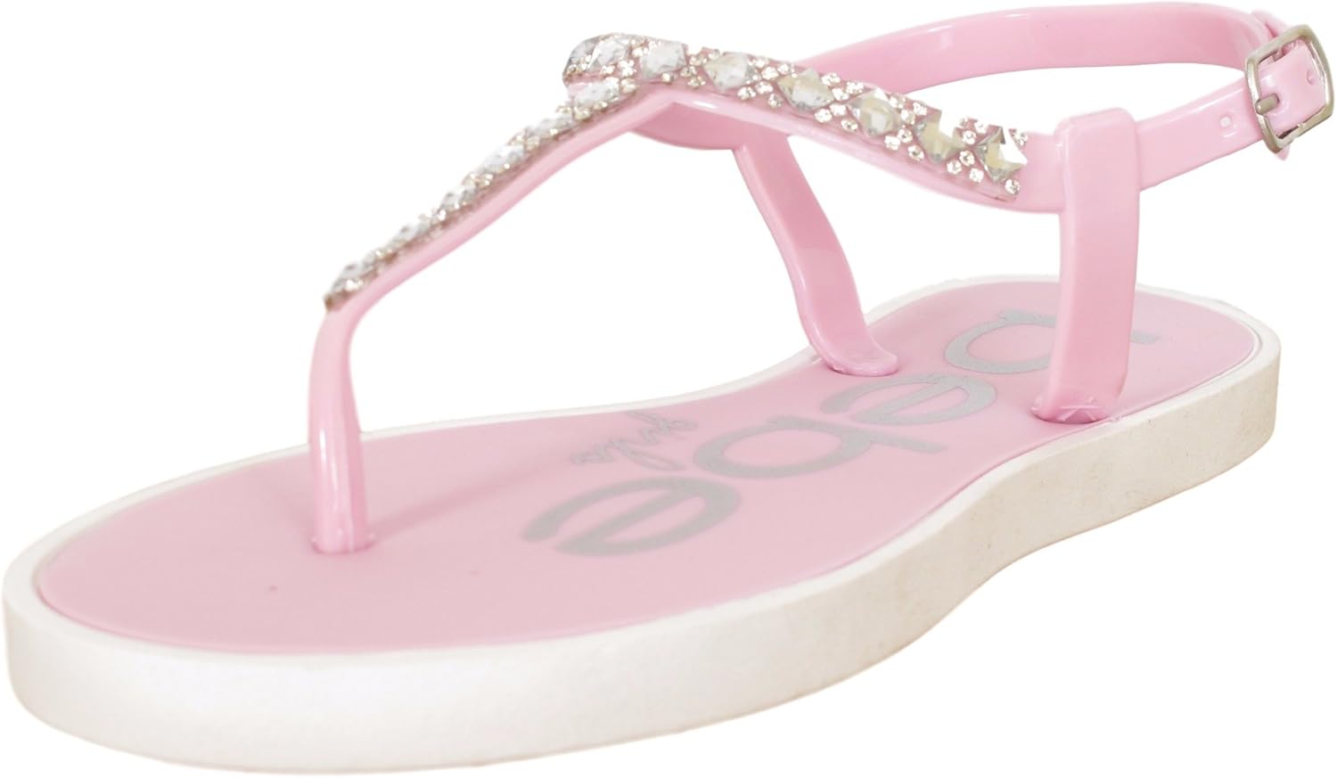 light pink thong sandals