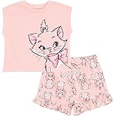 Disney Waffle Knit T-Shirt and Shorts Outfit Set Newborn to Little Kid Sizes (0-3 Months - 5)