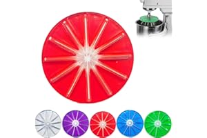 SONGBEAT Stand Mixer Heads Scraper Kitchen Blender Wipers For 6-Wire Whisks Anti-Splatter Baffle Compatible With Kitchenaid 4.5qt and 5qt Tilt-Head Stand Mixers Wipe Easily Multipurpose Kitchen Tool (Red)