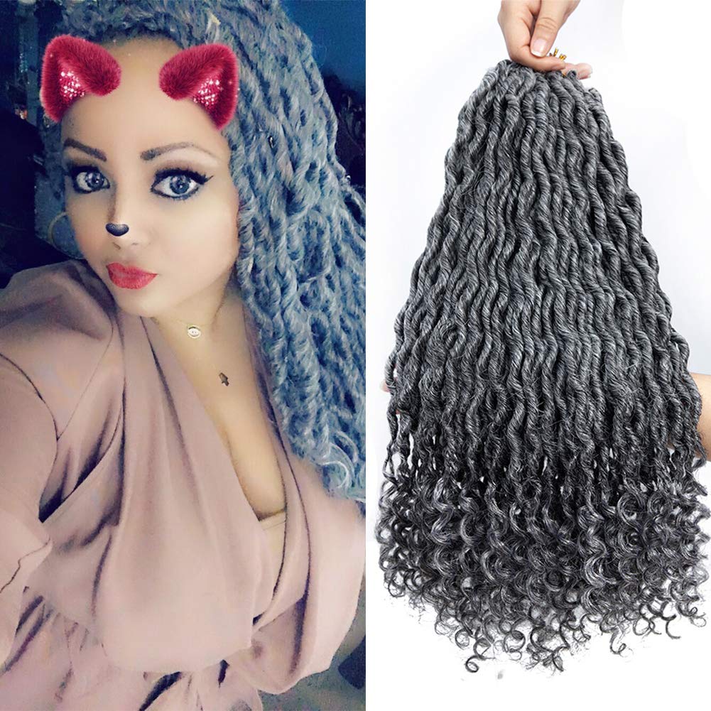 Amazon.com : Doris beauty Hair 6Packs 20" Goddess Locs Crochet Braids