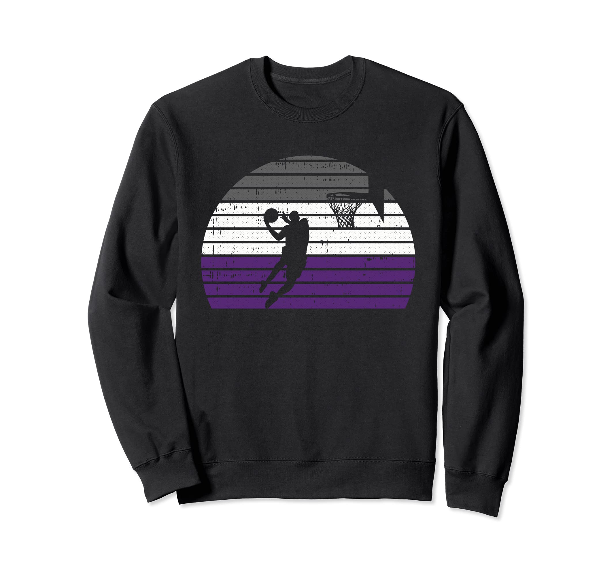 Basketball Player LGBT-Q Retro Asexual Ace Pride Sport Fan Sweatshirt