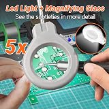 Preciva Soldering Station 927IV 130W Magnifier 5 Tips Dual LCD Display view 3