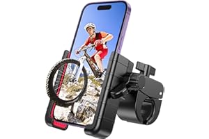 Bike Phone Mount Holder, [Camera Friendly] Motorcycle Phone Mount for Electric Scooter, Mountain, Dirt Bike and Motorcycle - 
