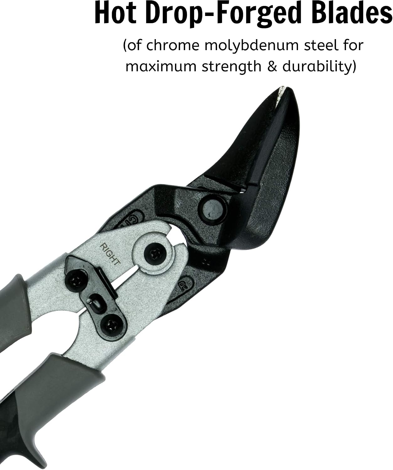 Teng Tools Tin Snips Rh, Silver, Offset/Right - Image 4