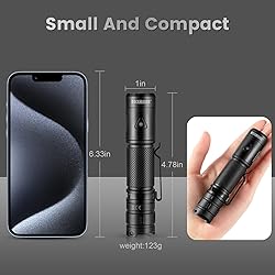 ROCKMASON RM-F3 EDC Flashlight High Lumens, IP68