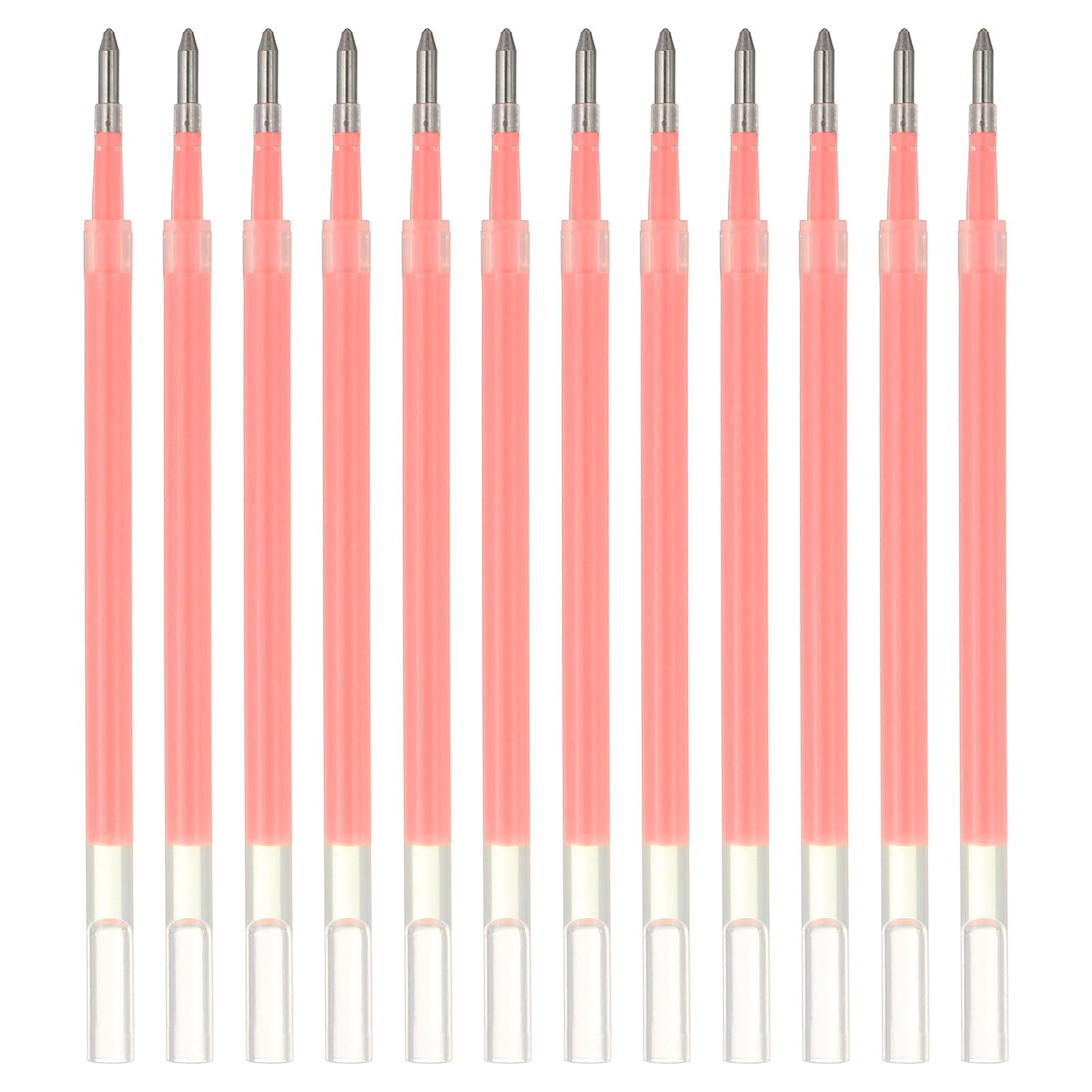 PATIKIL Gel Pen Refills, 12 Pcs 0.8mm Medium Point Pastel Coloring Gel Ink Pen Replace Refills for Retractable Click Pens Writing Drawing Doodling Office Study Classroom Supplies, Red