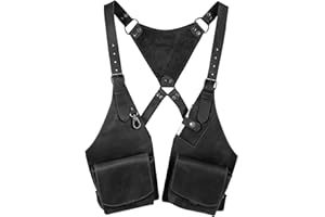 Premium Leather Underarm Shoulder Bag, Adjustable Anti-Theft Hidden Shoulder Holster Bag for Men & Women,Water Resistant