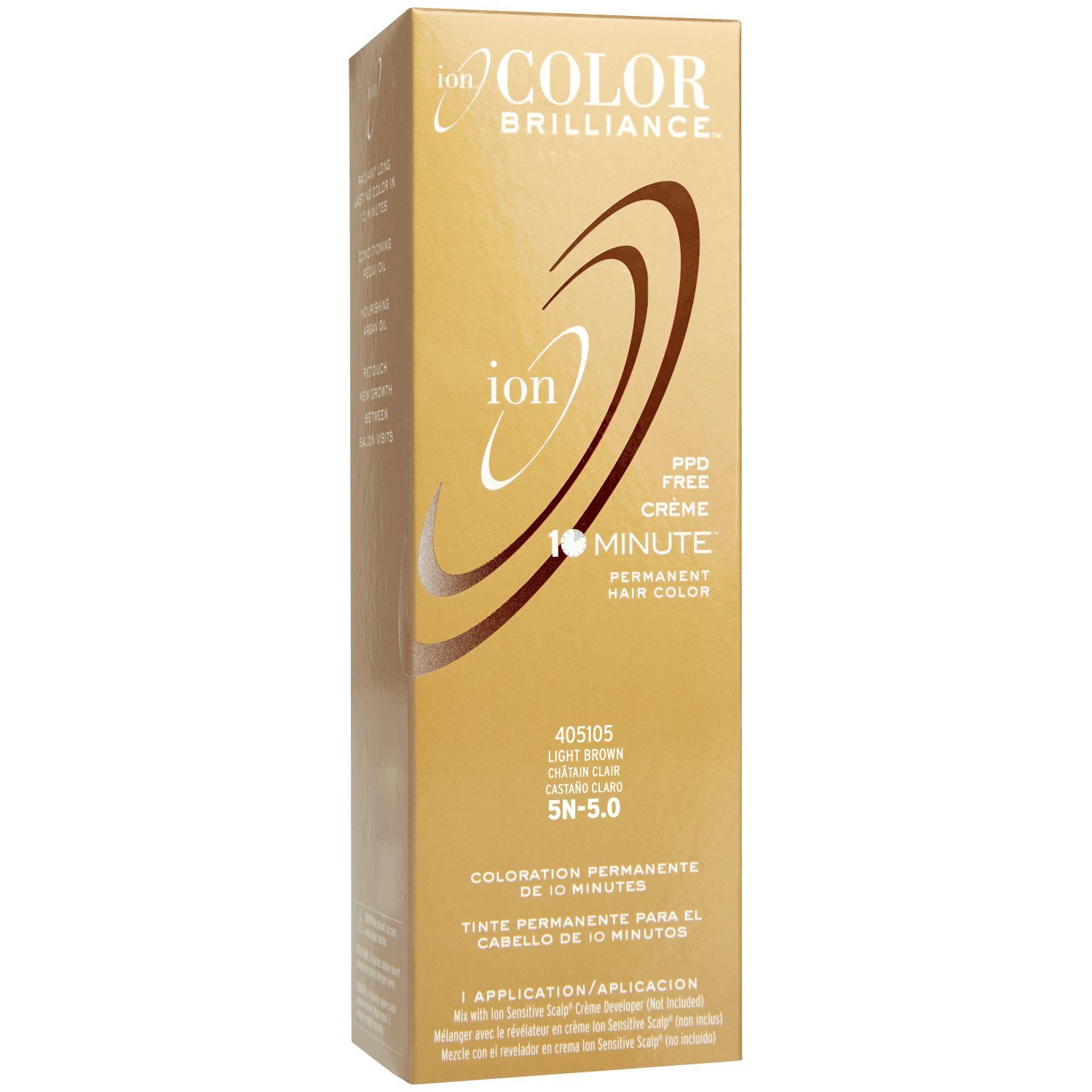 Amazon Ion 5N Light Brown Permanent Creme Hair Color 5N Light