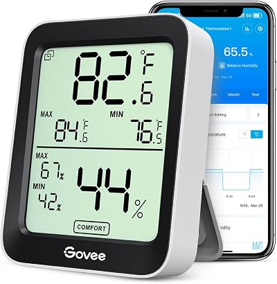 Govee Room Thermometer Hygrometer Bluetooth Digital Indoor Humidity Meter