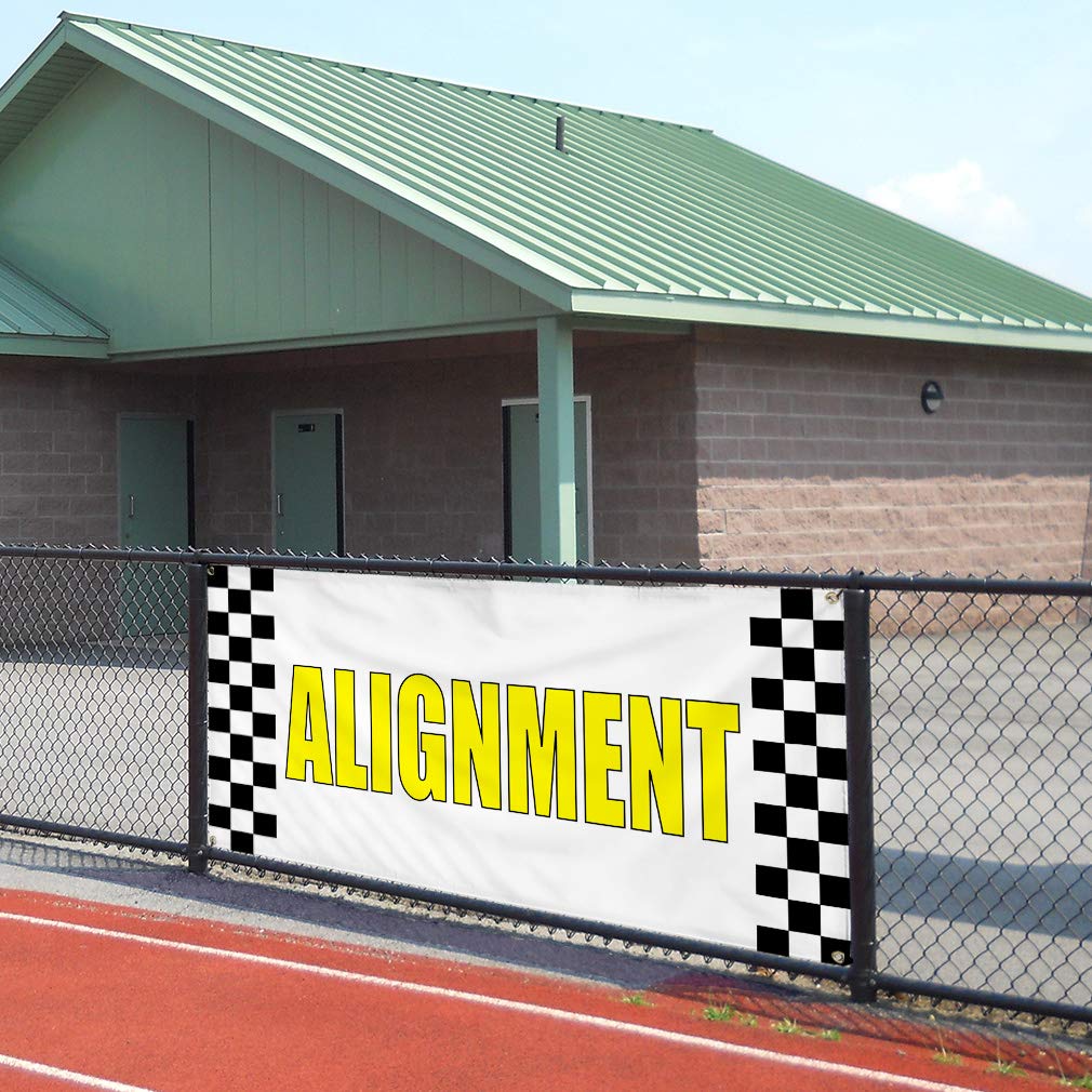8 Grommets One Banner Vinyl Banner Sign Alignment 1 Automotive Align