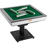 VEVOR Automatic Mahjong Table with Wheels, 2 Sets of 42 mm Tiles (152 Pcs), Roller Coaster Style Mahjong-Table, Foldable and Automatic Shuffler, for Home, Outdoor Leisure &amp; Gifts for Mahjong Players