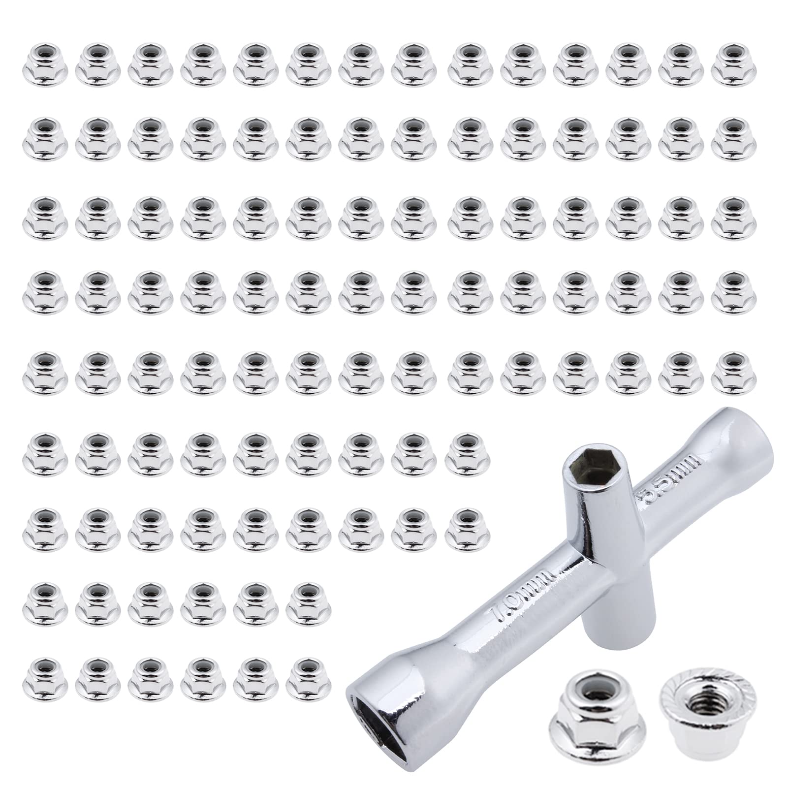 thumbnail interactive-video image 1 of Arrma 4mm Flange Lock Nuts - 4-Piece Set For RC Car Wheels 1 of 13