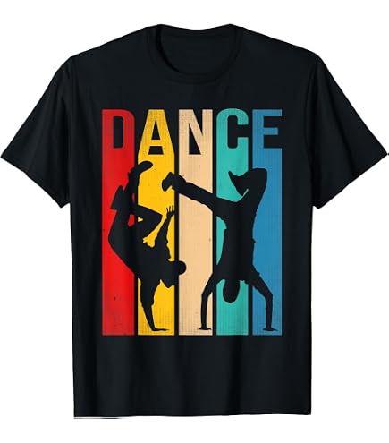 Amazon.com: Break Dancing Shirt Bboy Poses Retro Vintage Hip Hop