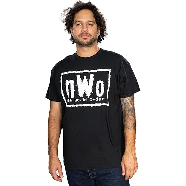 Amazon.com: WWE Men's NWO Logo T-Shirt, Black, Small : Sports