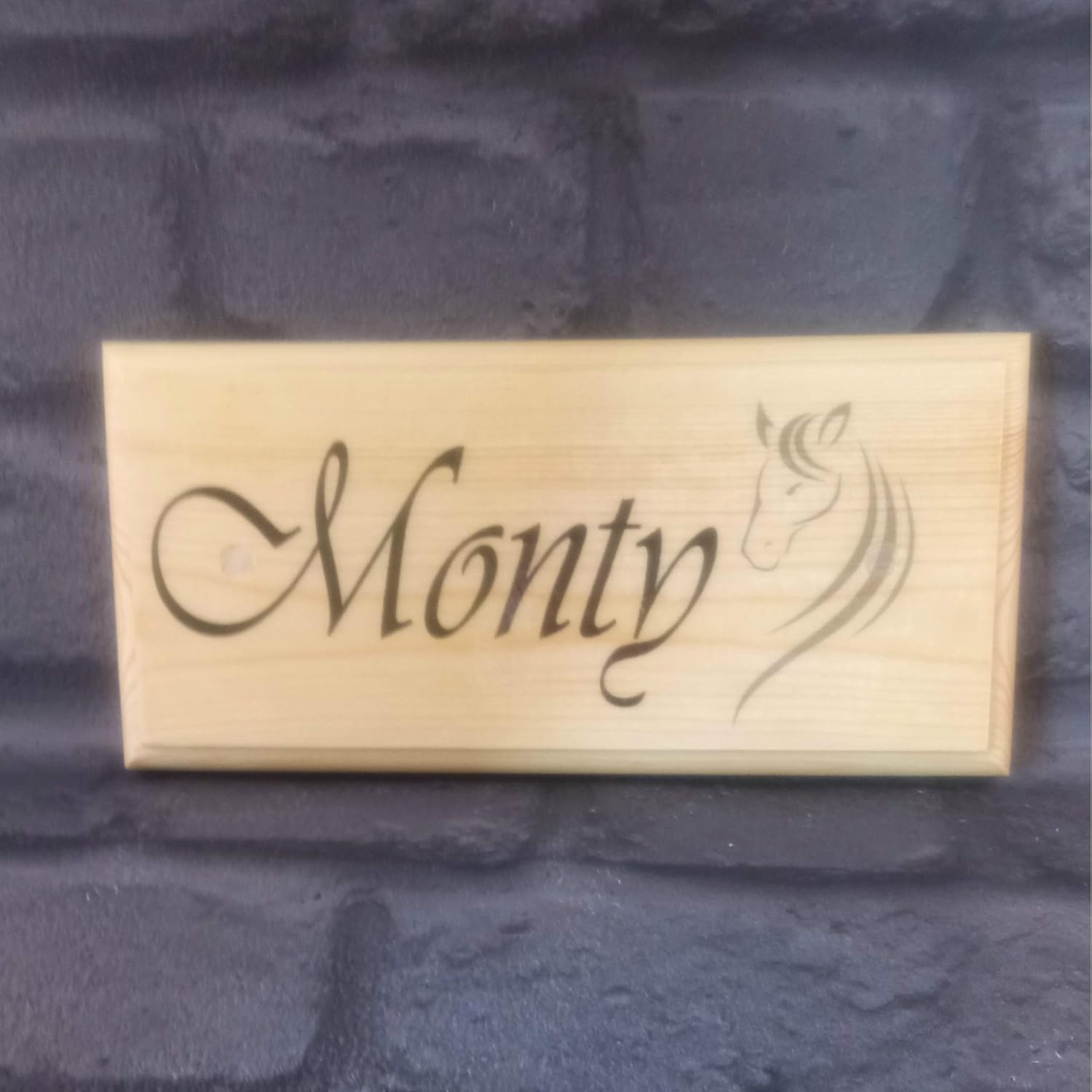 Personalised Horse Stable Name Sign, Horse Symbol Plaque, Horse Gifts
