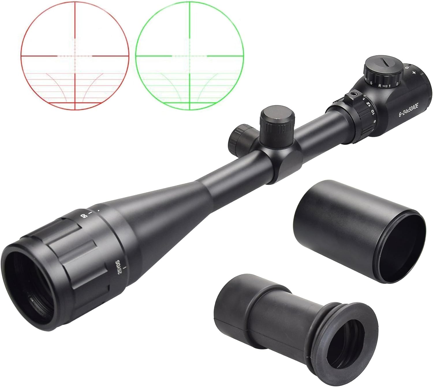 {Upgrade}XAegis Rifle Scopes with Sun Shade & Rubber Eyeshade 624x50