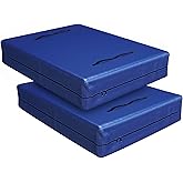 Cosy Family Mattress Bags for Moving with 8 Handles - 170GSM Extra-Thick Mattress Bag for Moving Supplies - Reusable Mattress Cover Protector Storage with Zipper, Blue, King-(Pack of 2)