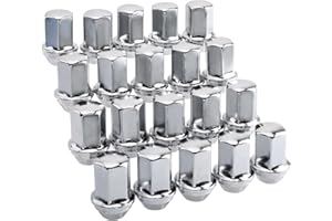 GDYDI 14x1.5mm 1.77 Inch 7/8 Hex OEM Factory Style Large Acorn Seat Lug Nuts Factory Wheels Replacement for Wrangler Gladiator Cherokee Grand Ram 20 Pcs