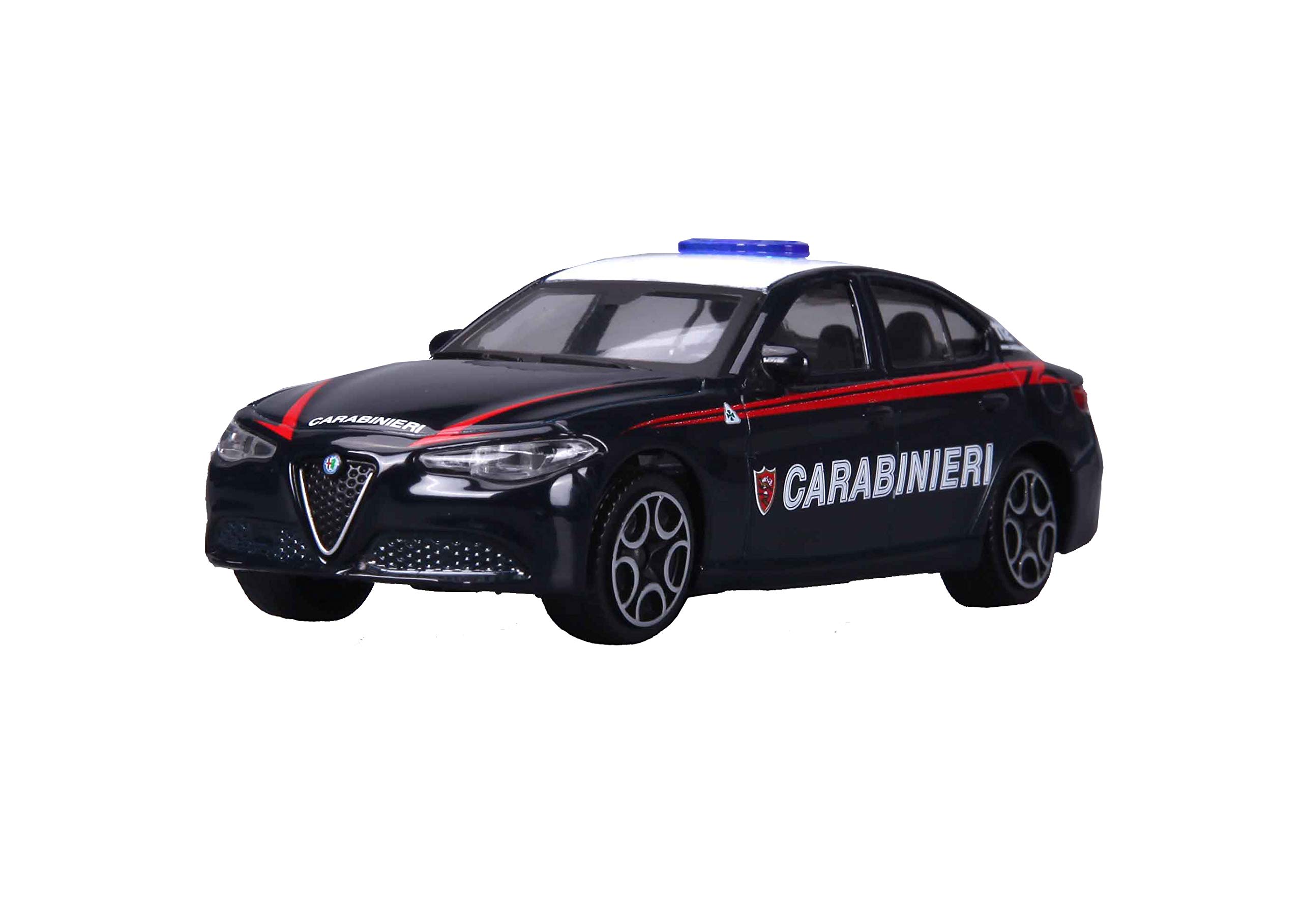Bburago Carabinieri Car - Realistic 1:43 Scale Model Car (Random Selection from Available Models), Officially Licensed by the Carabinieri, Recommended Age 3+ Years