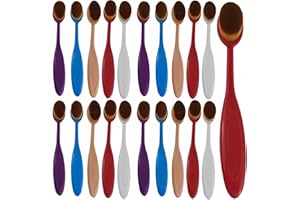 Blending Brushes for Card Making, 20-Pack, 5 Colors, Silicone Handles, Ink Blending for Crafts, Stamping, DIY Projects, 5.9 i