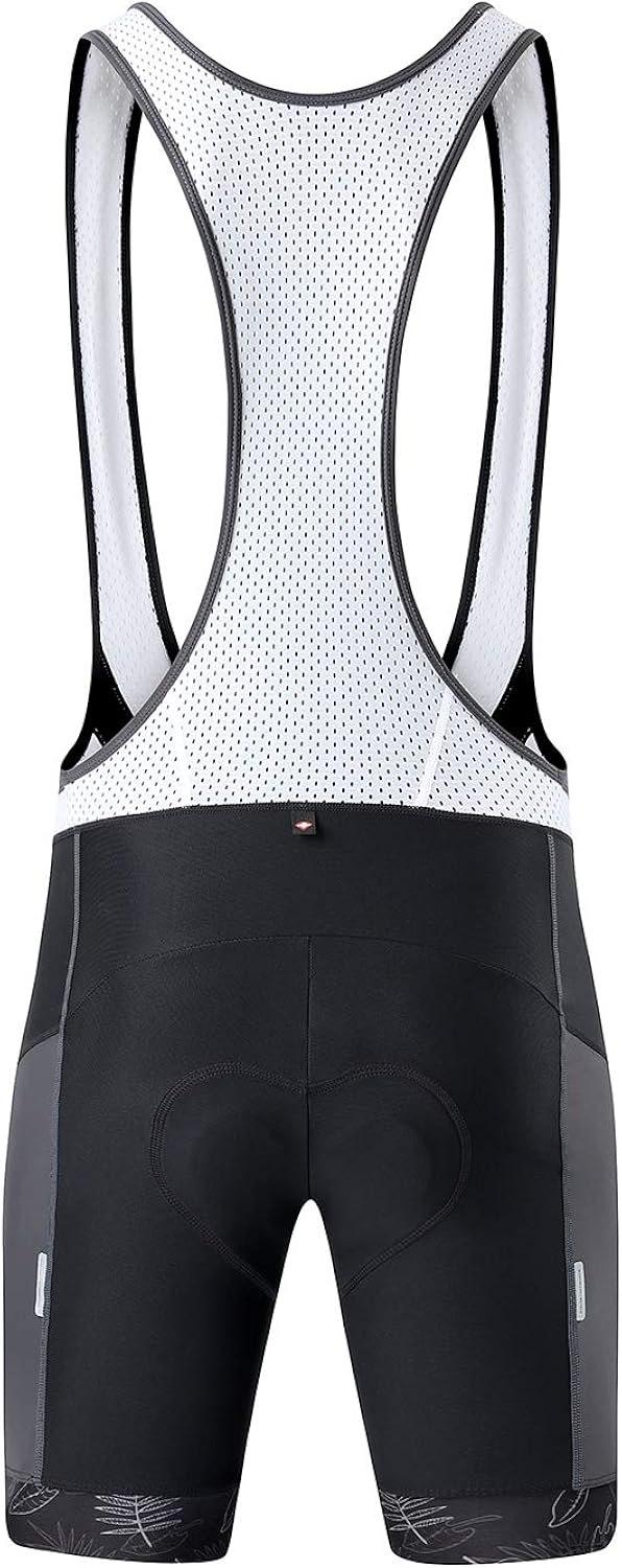 Santic Cycling Bike Bib Shorts Men Padded Tights Bicycle Pants Excellent Performance Black: Clothing