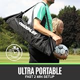 QUICKPLAY Kickster 18.5x6.5ft Portable Football Goal with Carry Bag view 7
