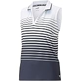 pumagolf W MATTR SL Stripe Polo, Navy Blazer, XSmall