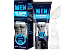 PTLIHU Hair Removal Cream for Men, Remove Unwanted Male Hair In Intimate/Private Area, Painless, Flawless Depilatory Cream, Suitable for All Skin Types, 120ml