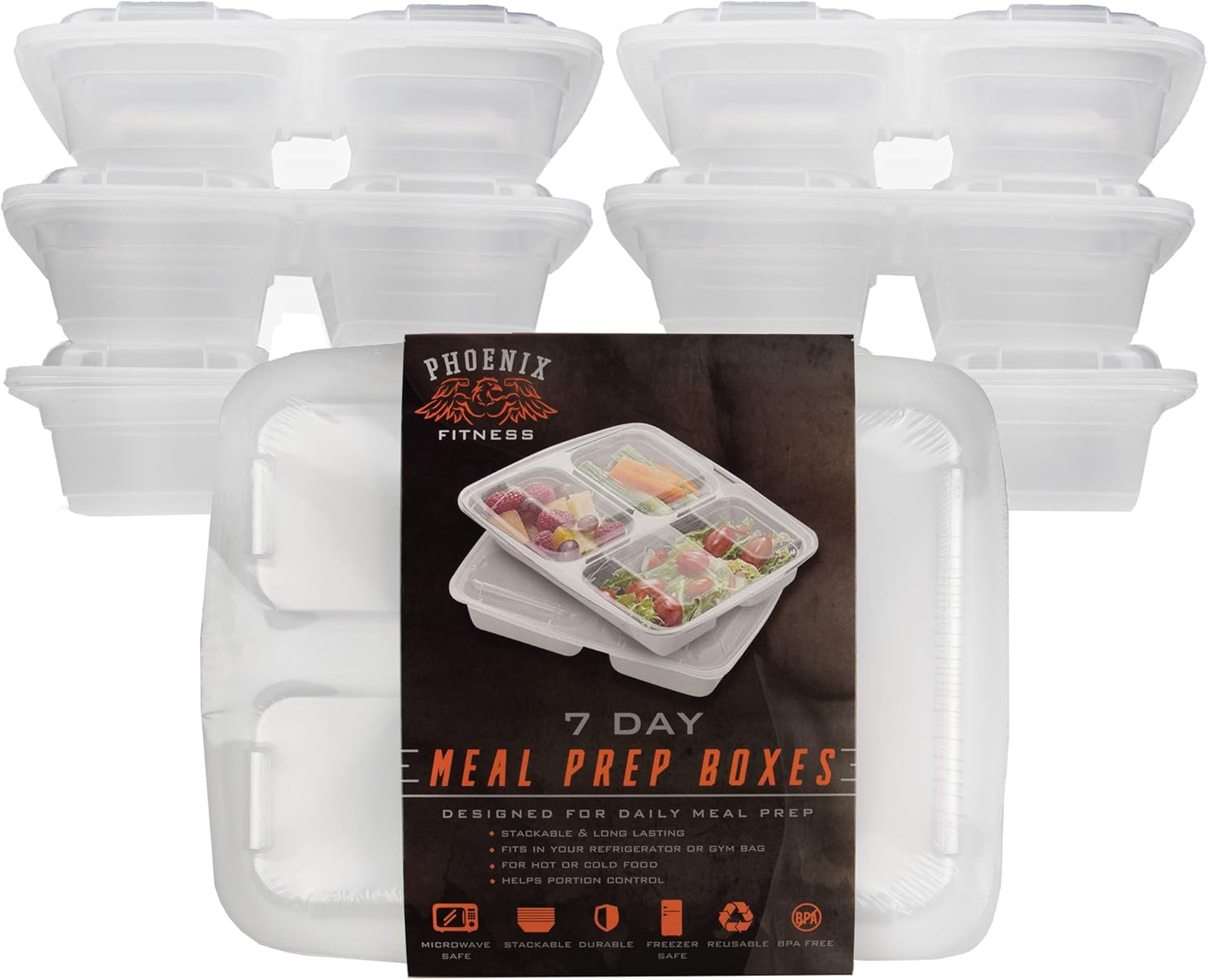 Phoenix Fitness Bento - Contenedores para comida: Amazon.es: Salud ...