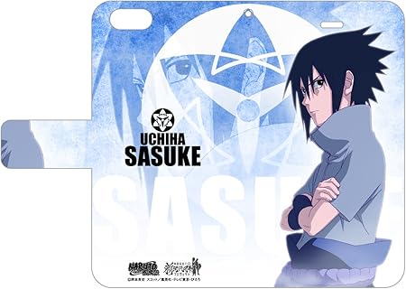 Amazon Co Jp Naruto ナルト 疾風伝 デザイン01 うちはサスケ 手帳型スマホケース Iphone6 6s 7 8兼用 おもちゃ