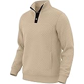 TUREFACE Mens Quilted Sweatshirt 2026 Casual Stylish Bomber Jacket Versatile Outfit S-2XL