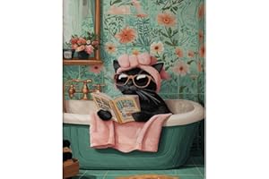 Canrichshop Black Cat Paint by Number for Adults,Funny Animal Painting by Numbers,DIY Acrylic for Beginners Unframed,Easy Paint by Numbers Adults on Canvas for Decor 16x20inch